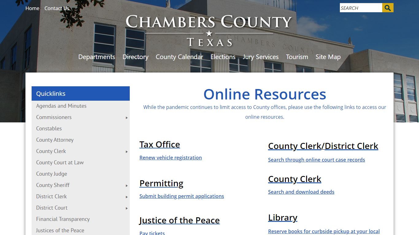 online.info - Chambers County, Texas